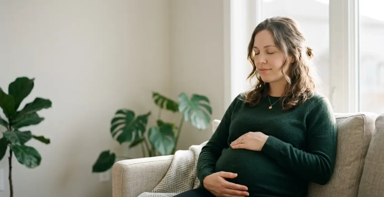 Mother finding balance between physical and emotional wellness during overwhelming motherhood journey