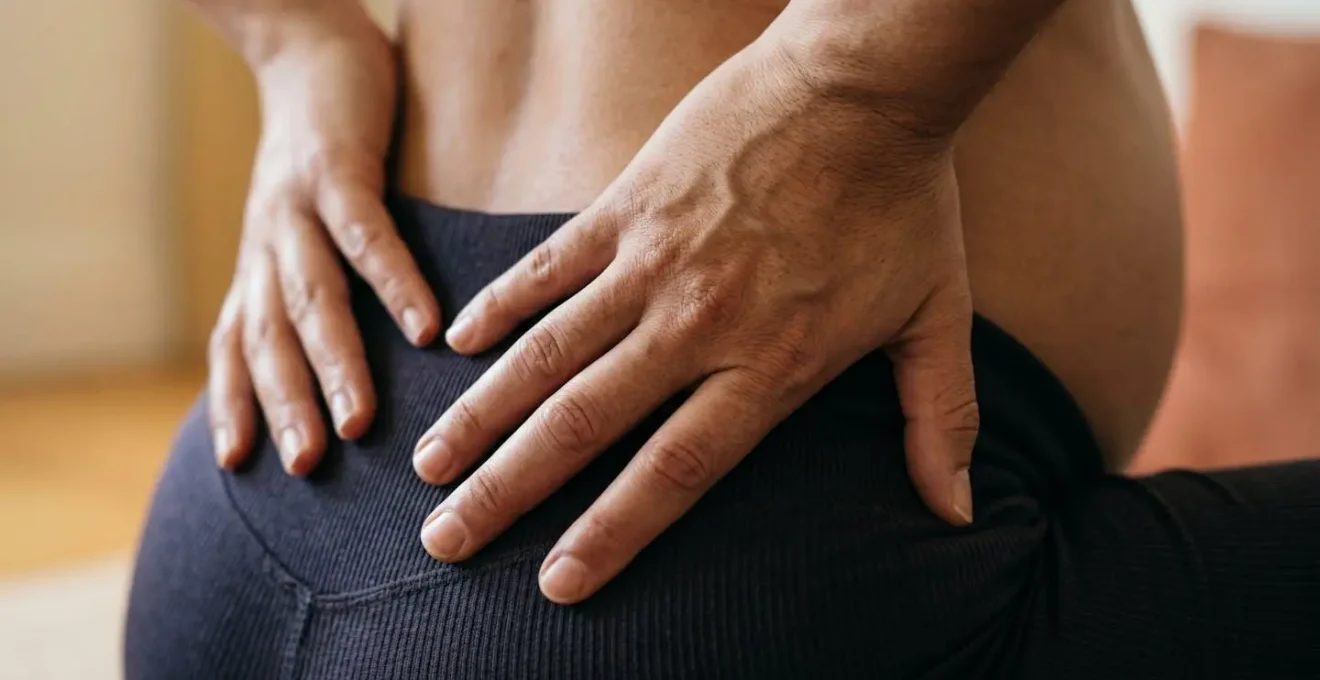 Biomechanical representation of hip flexibility and pelvic positioning during labor preparation