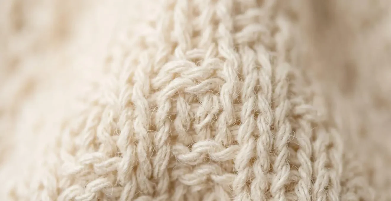Macro photograph showing soft organic cotton baby clothing fabric texture, emphasizing its gentle and skin-safe quality